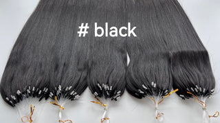 Extension à bille micro links.        Cheveux 💯% Naturel brésilien humain vrai Cheveux Virgin haïr
